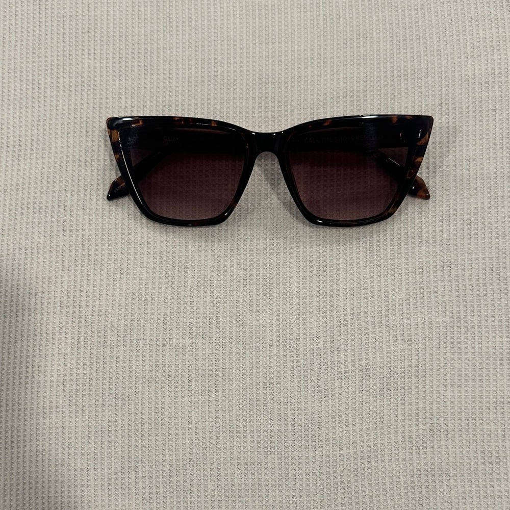 Quay Australia Brown Cat-Eye Sunglasses